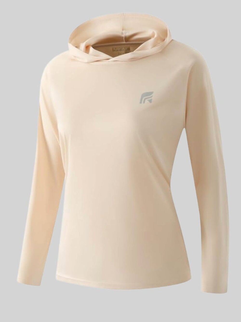 Women's UV Protection Hoodie, UPF 50+, Size Large, Skin Tone